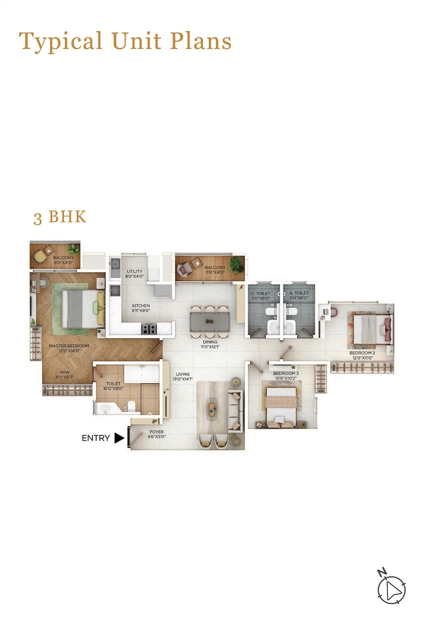 3BHK